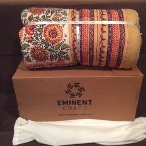 Eminent Craft organic blanket bedspread King NEW